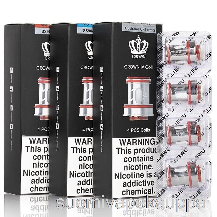 Vape Netistä Uwell Crown 4 Vaihtokelaa 0,4 Ohm Dual Ss904l Kelat